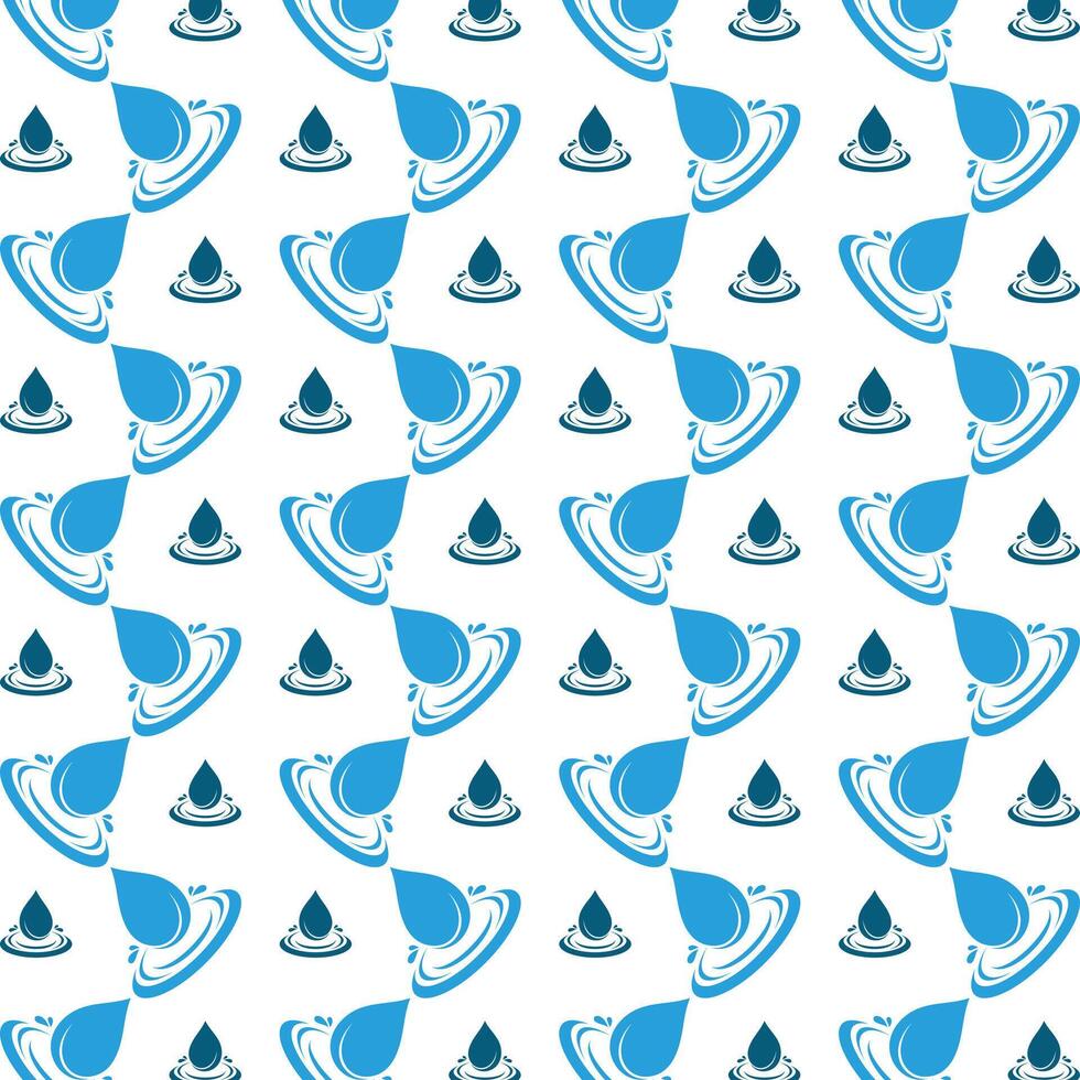 Water drop sensitive trendy multicolor repeating pattern illustration design vector