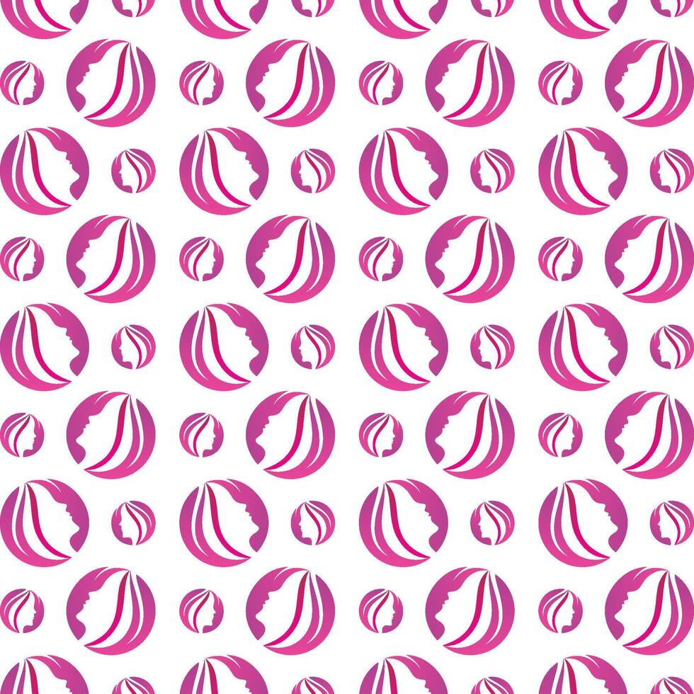 Beauty salon exotic trendy multicolor repeating pattern illustration background design vector