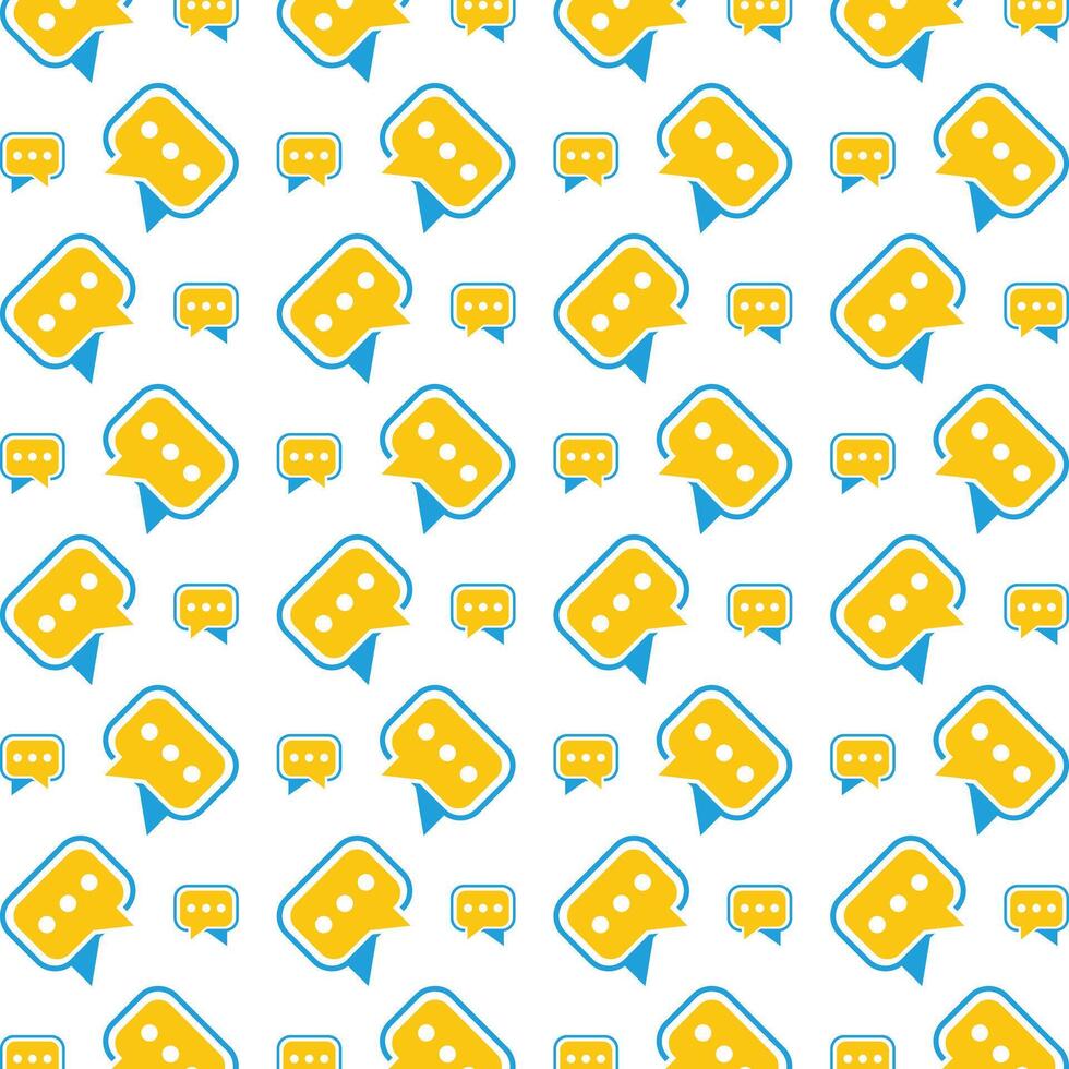 Chat artful trendy multicolor repeating pattern illustration design vector