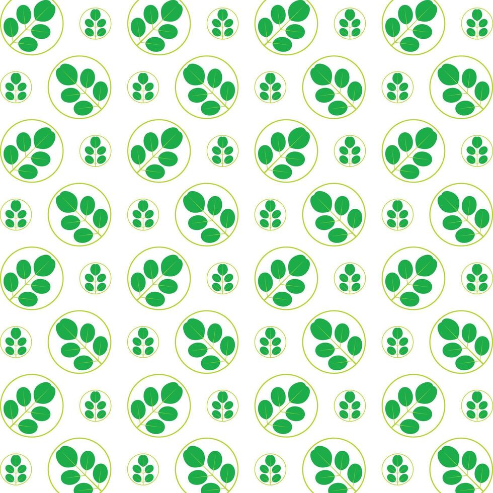 Moringa sensitive trendy multicolor repeating pattern illustration background design vector