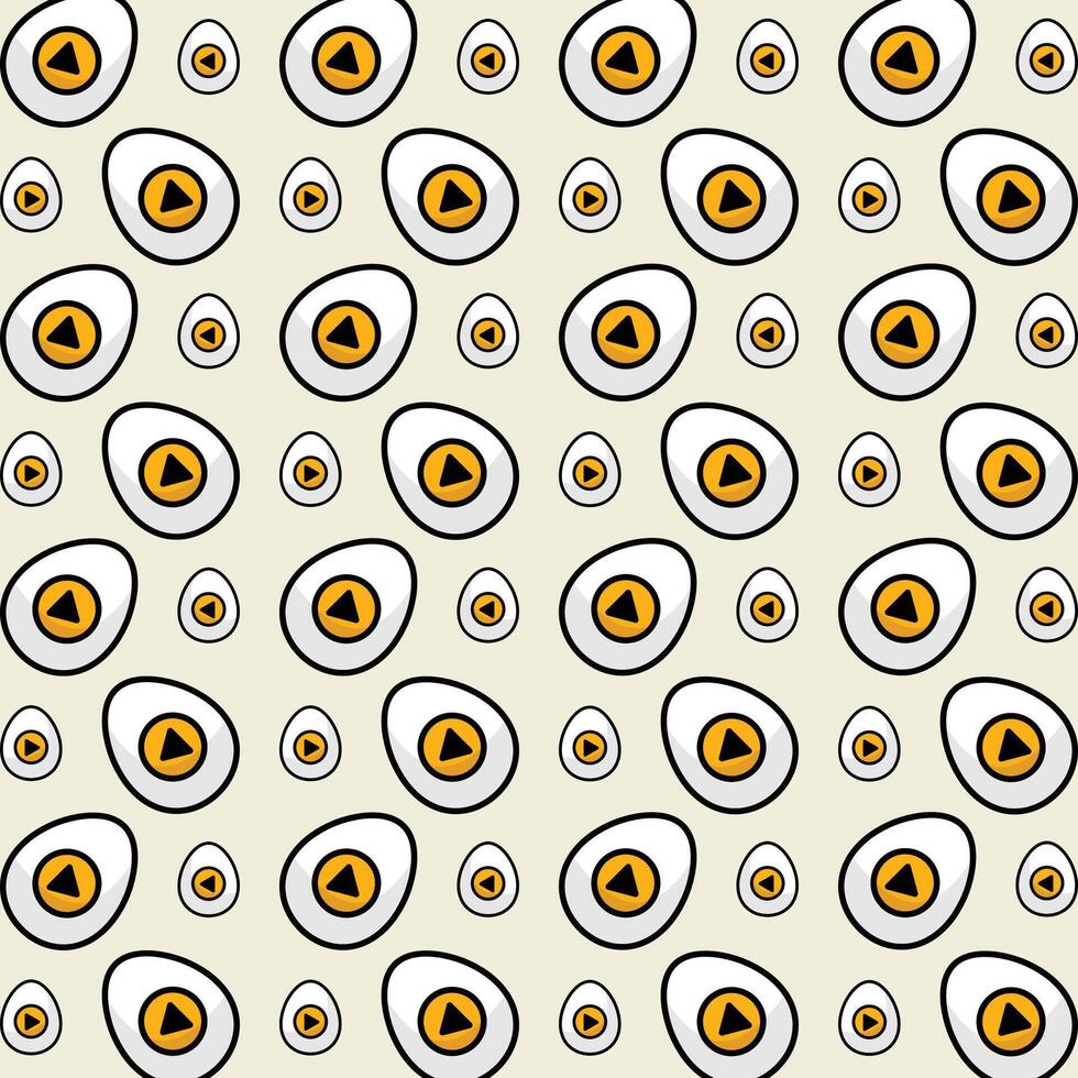 Play egg sensitive trendy multicolor repeating pattern illustration background design vector