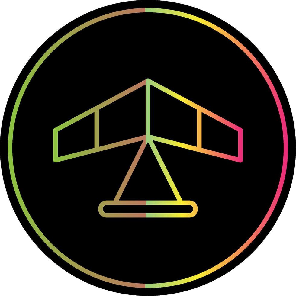 Gliding Line Gradient Due Color Icon Design vector