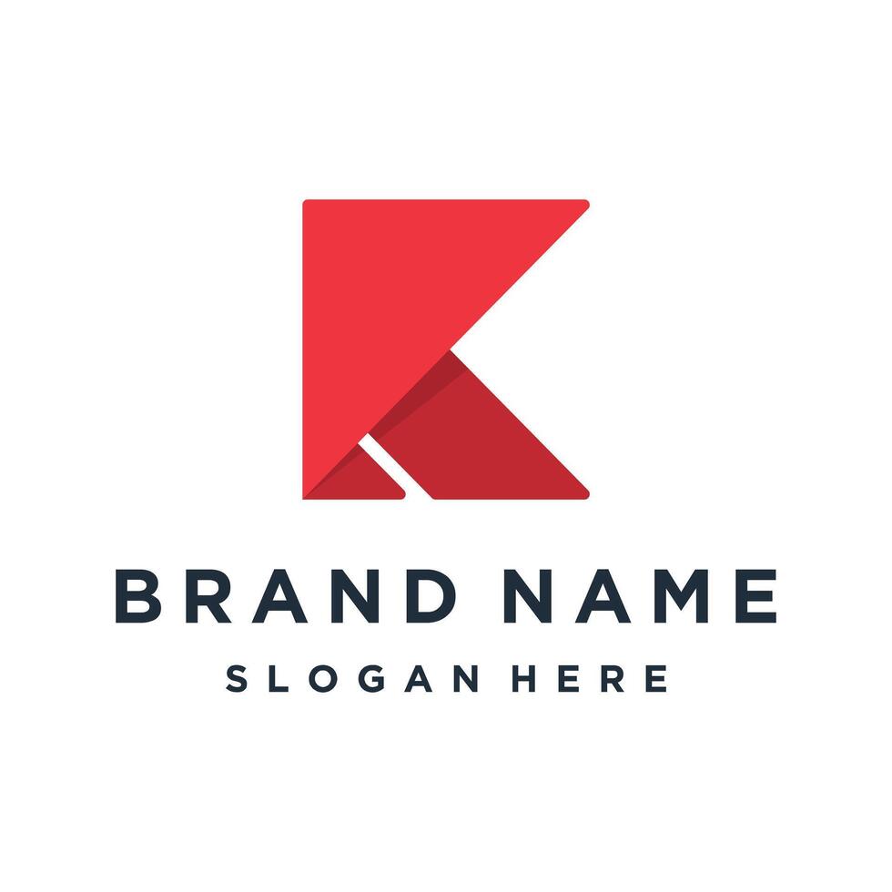 Initials Monogram K letter business logo design vector