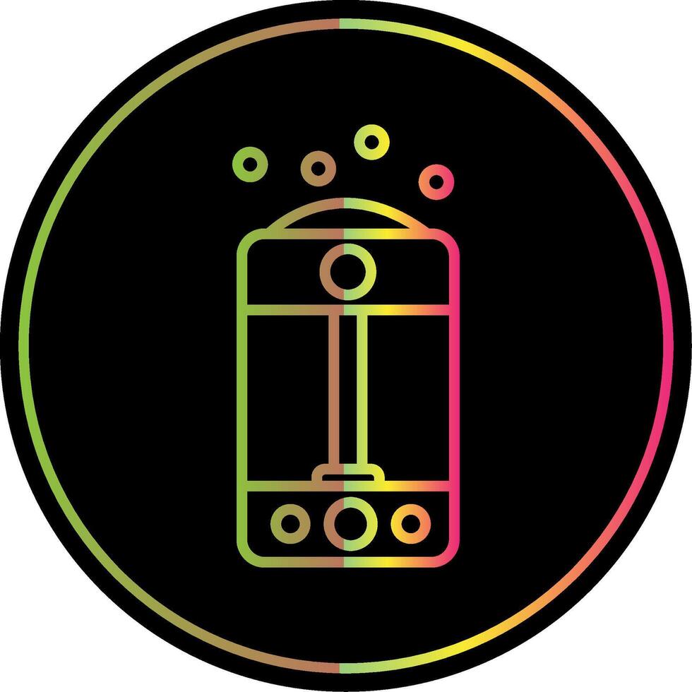 Humidifier Line Gradient Due Color Icon Design vector