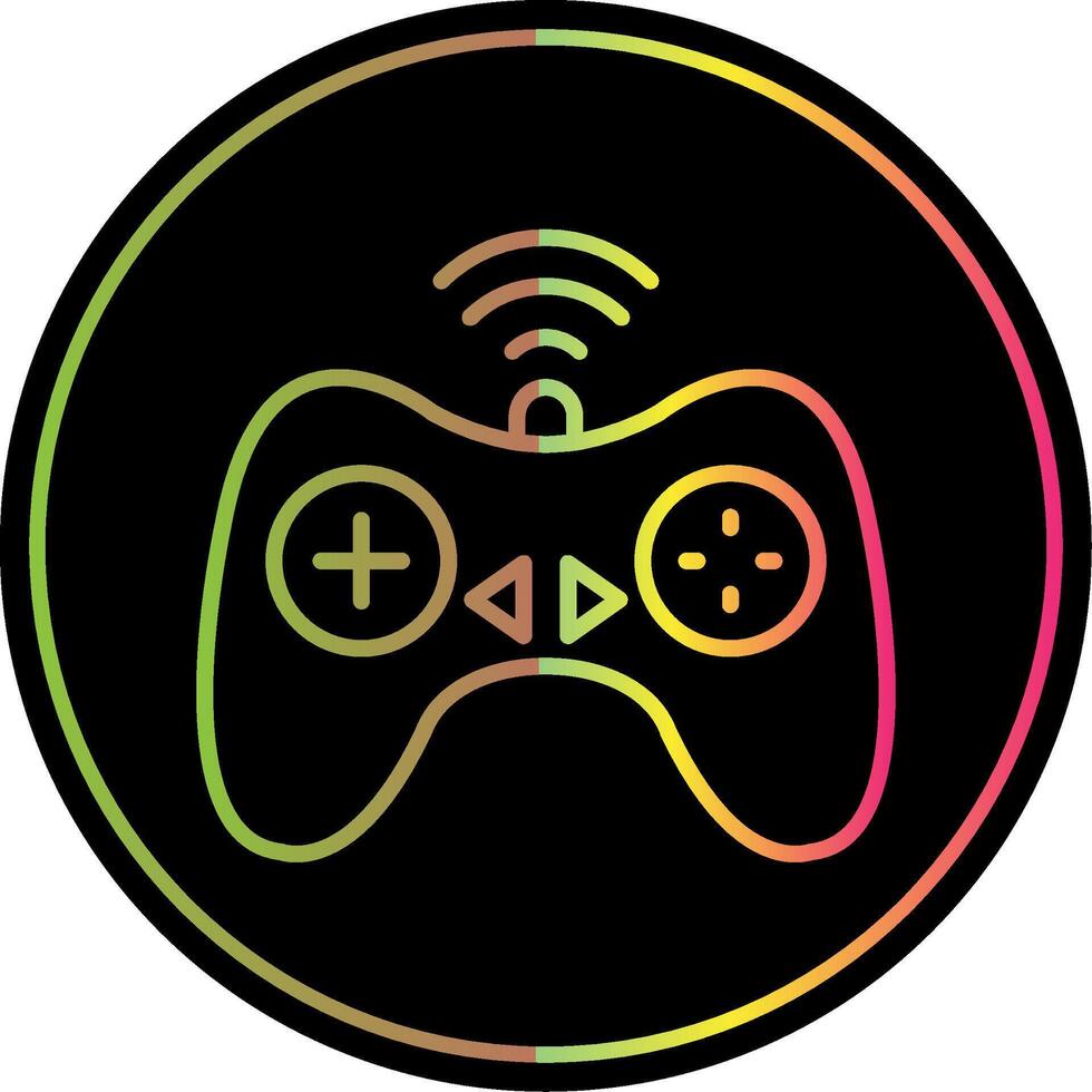 Controller Line Gradient Due Color Icon Design vector