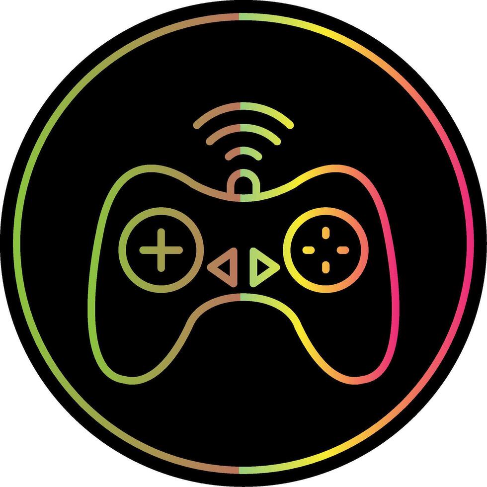 Controller Line Gradient Due Color Icon Design vector