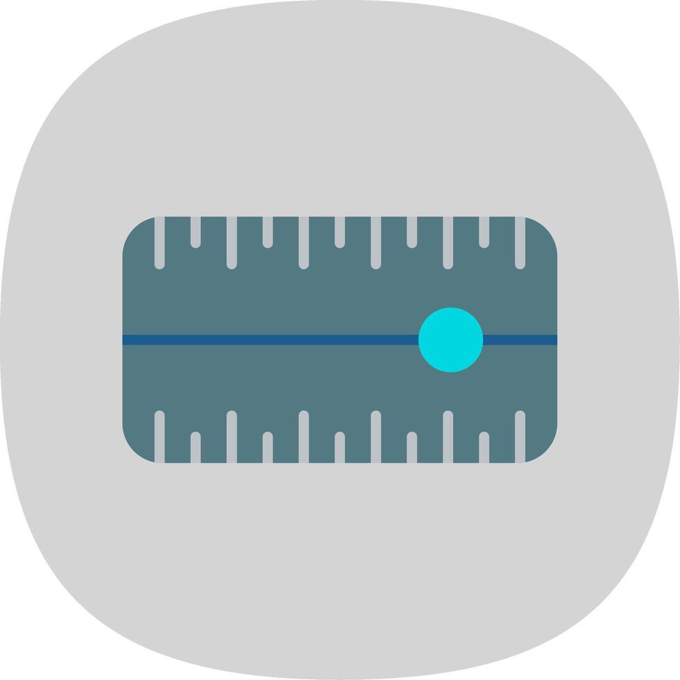 Dial Flat Curve Icon Design vector