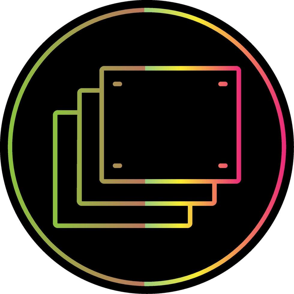 Foam Line Gradient Due Color Icon Design vector
