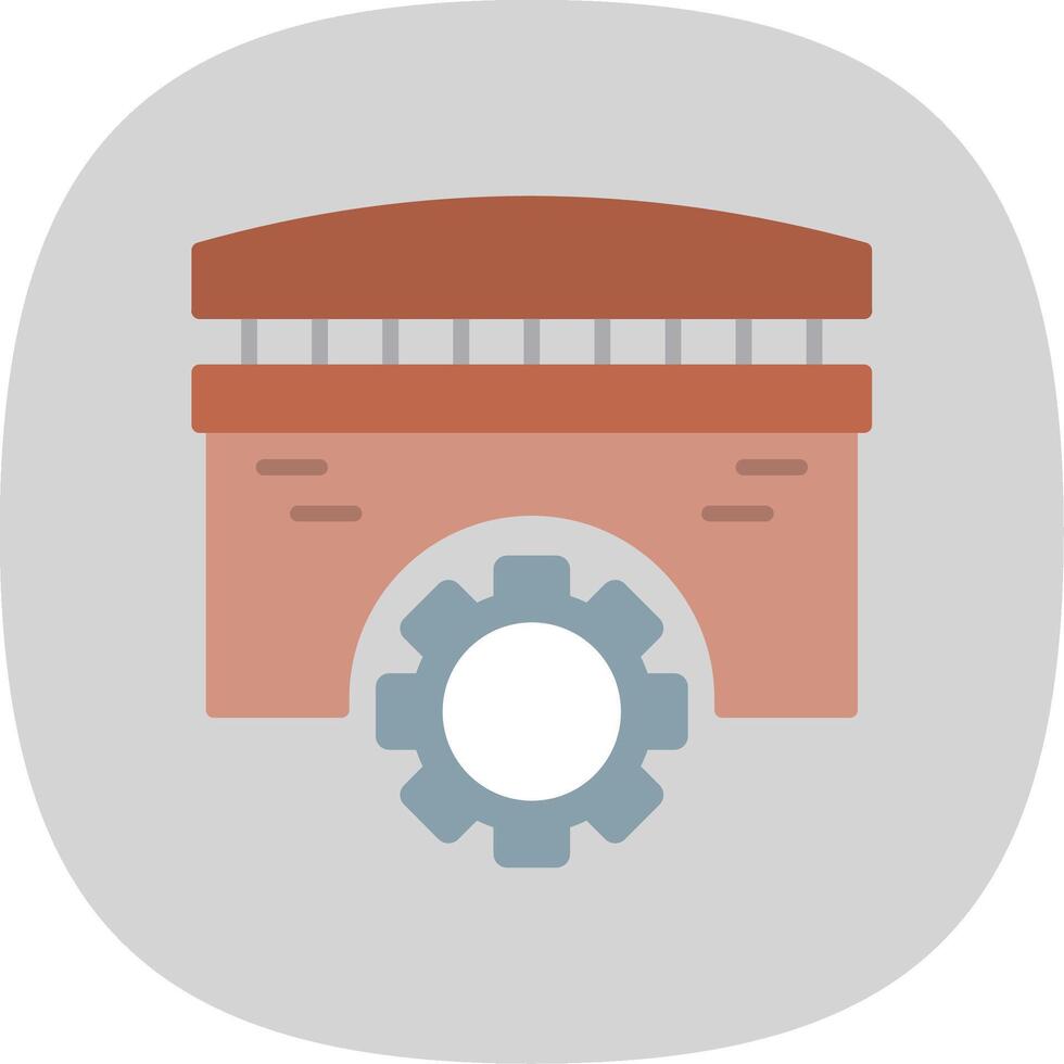 Bridge Flat Curve Icon Design vector