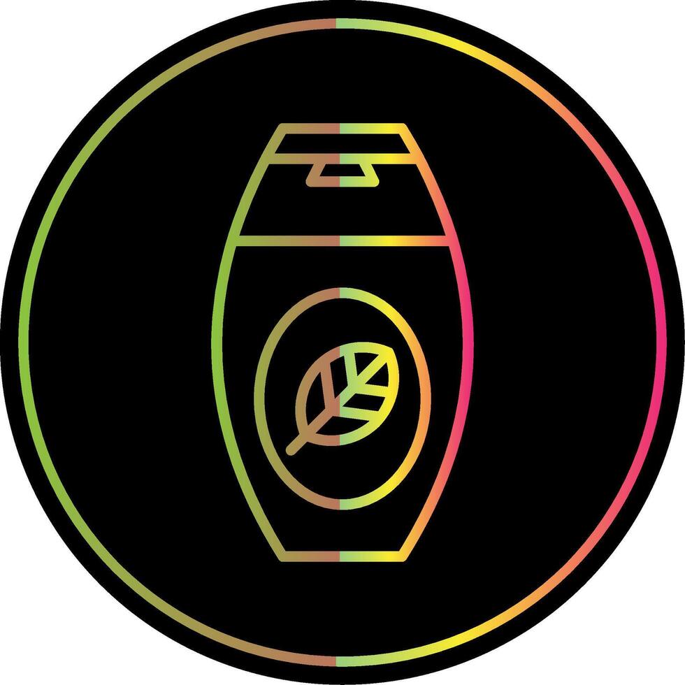 Shampoo Line Gradient Due Color Icon Design vector