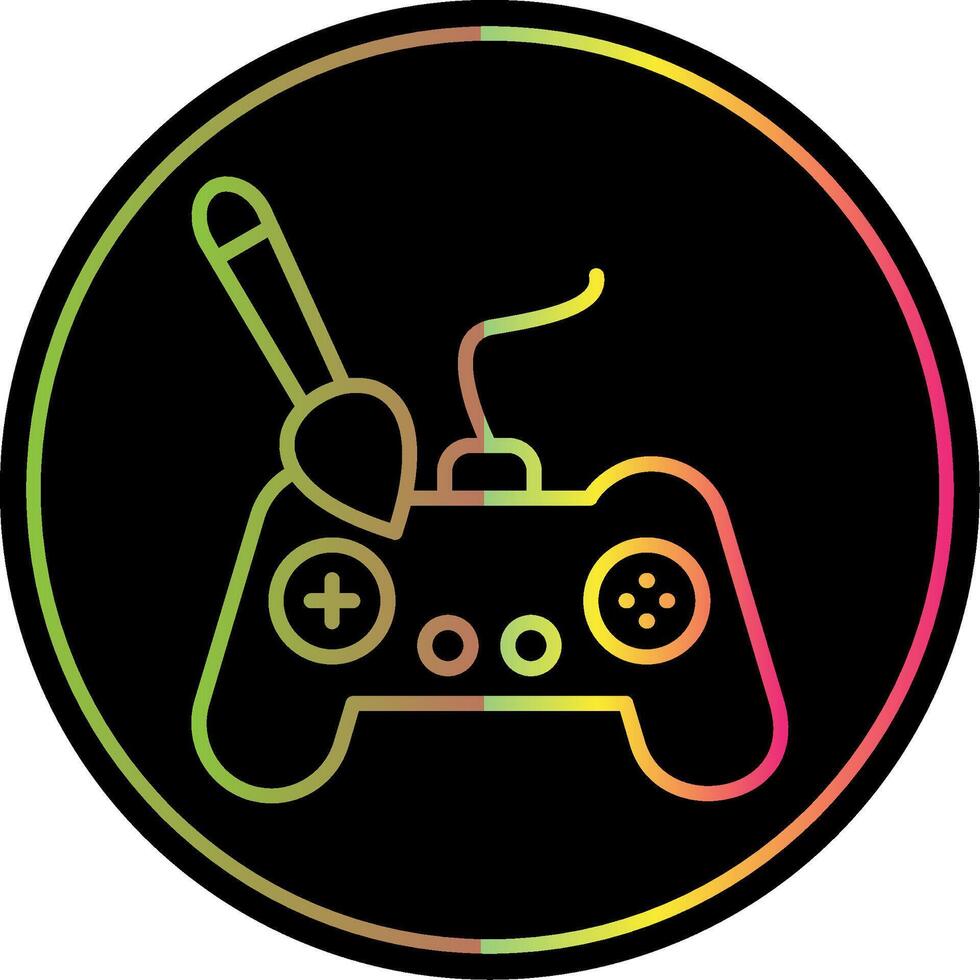 Controller Line Gradient Due Color Icon Design vector