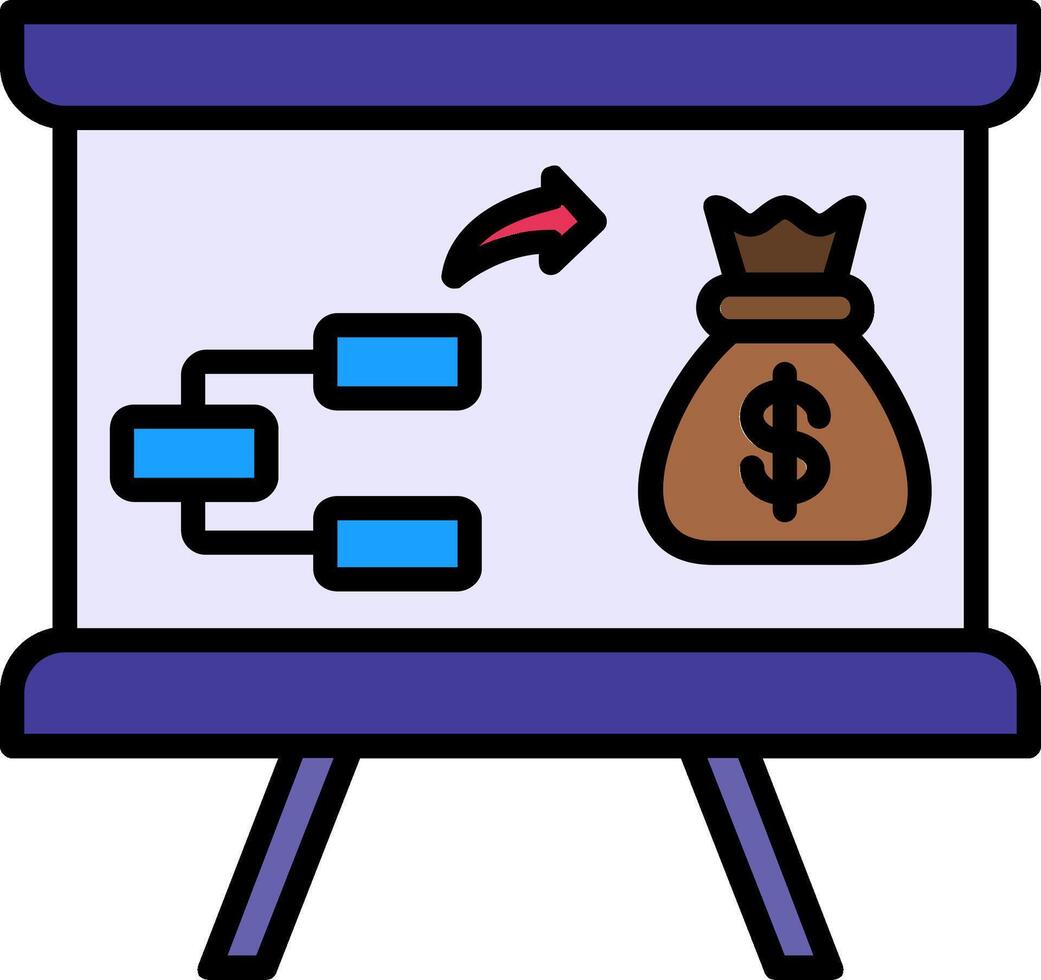 Co2 Line Filled Icon vector