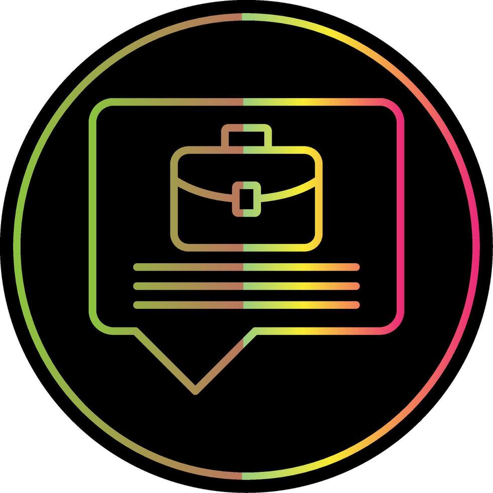 Business Line Gradient Due Color Icon Design vector