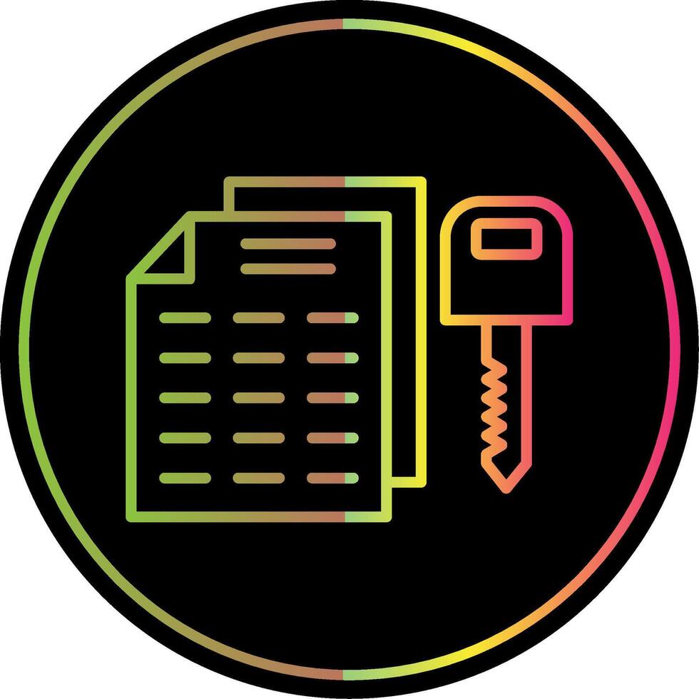 Cryptography Cryptography Line Gradient Due Color Icon Design vector