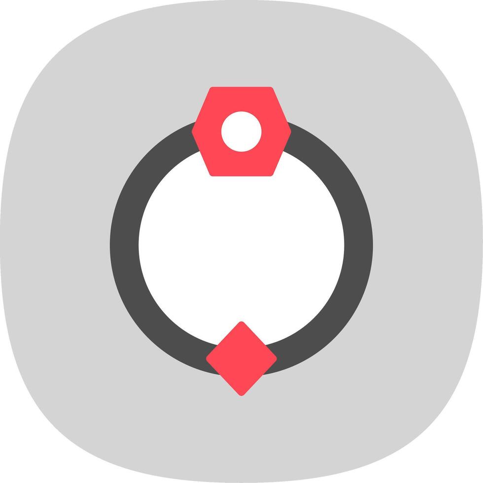 Door Knocker Flat Curve Icon Design vector