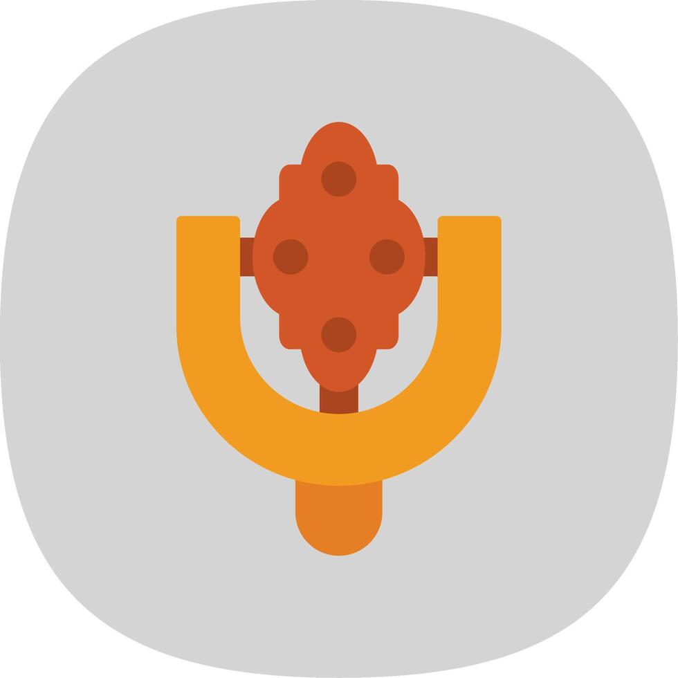 Door Knocker Flat Curve Icon Design vector