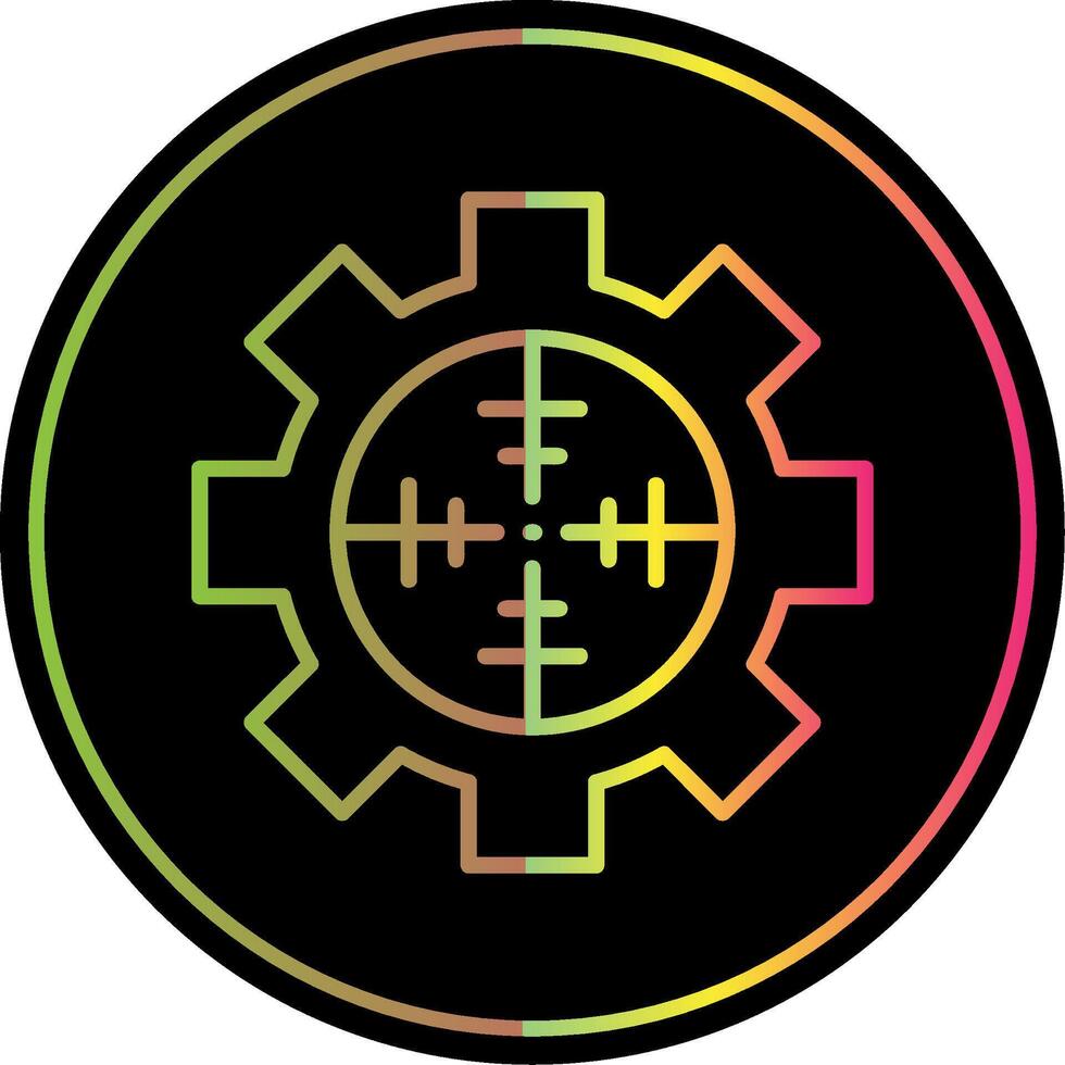 Factory Pollution Line Gradient Due Color Icon Design vector