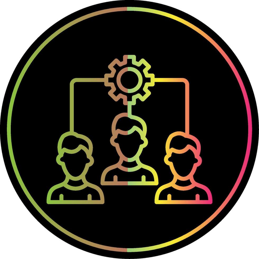 Buildling Line Gradient Due Color Icon Design vector
