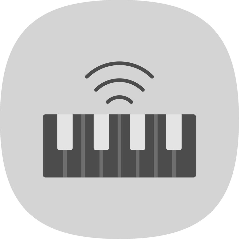 Keyboard Flat Curve Icon Design vector