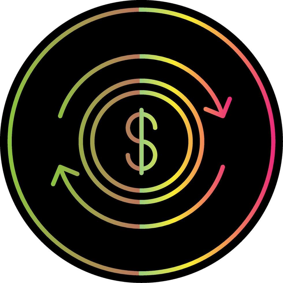 Business Continuity Line Gradient Due Color Icon Design vector