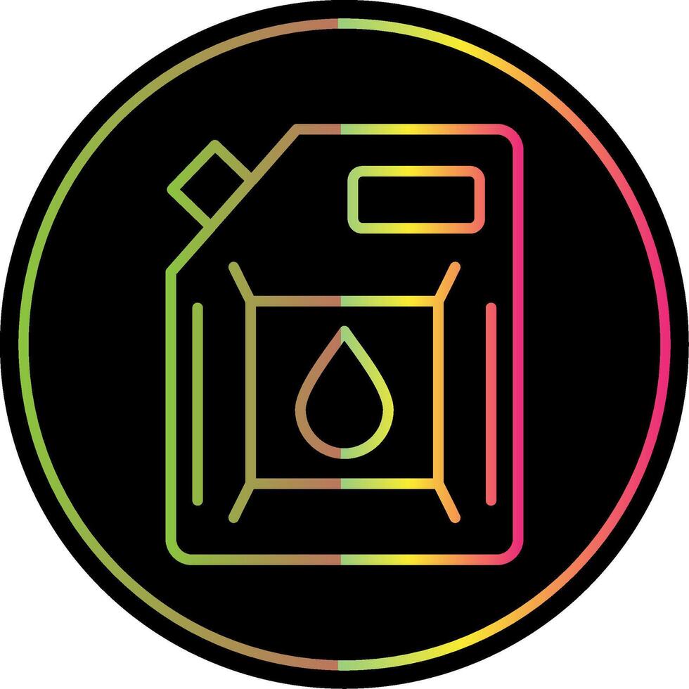Biodiesel Engine Line Gradient Due Color Icon Design vector