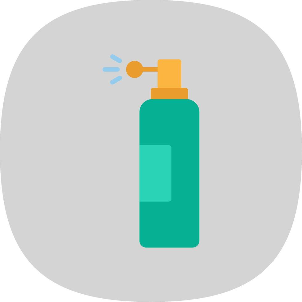 Spray Flat Curve Icon Design vector