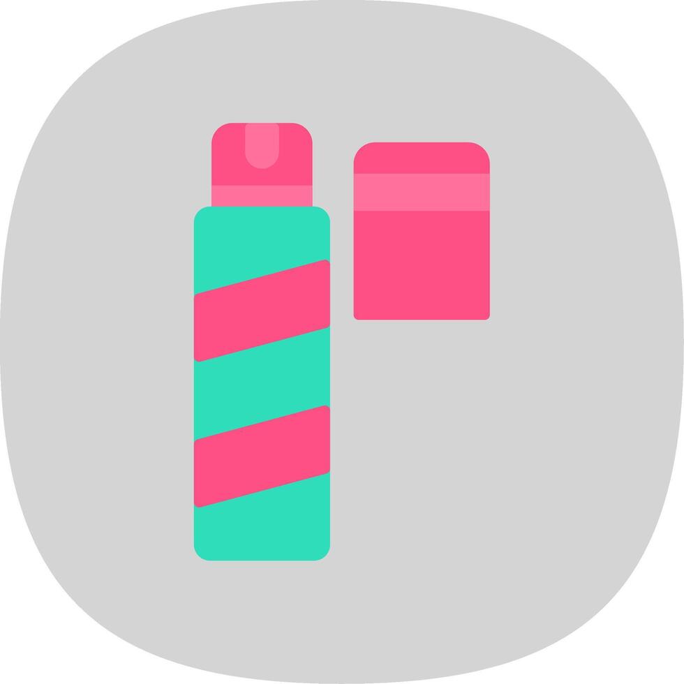 Hair Spray Flat Curve Icon Design vector