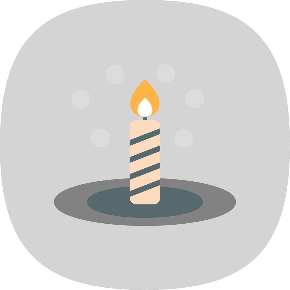 Bunsen Burner Flat Curve Icon Design vector