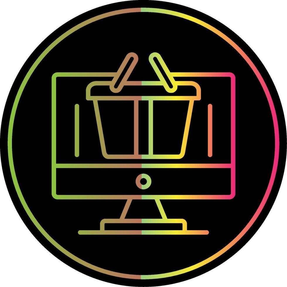 Logistics Line Gradient Due Color Icon Design vector