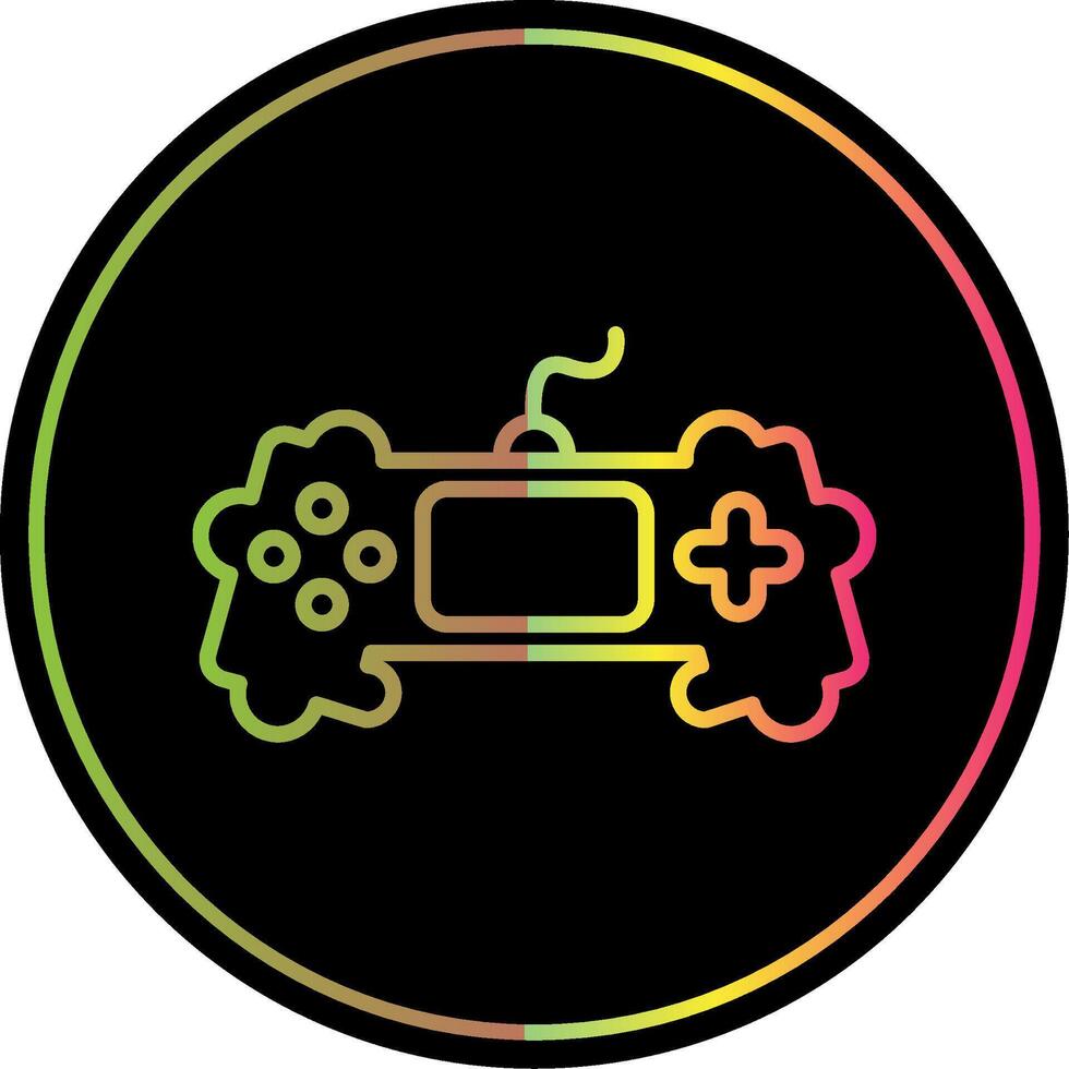 Game Line Gradient Due Color Icon Design vector