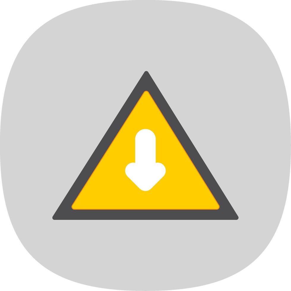 Sign Flat Curve Icon Design vector