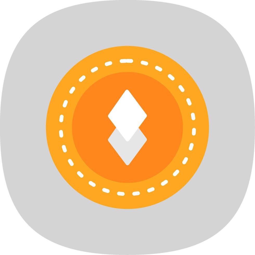 Altcoin Altcoin Flat Curve Icon Design vector