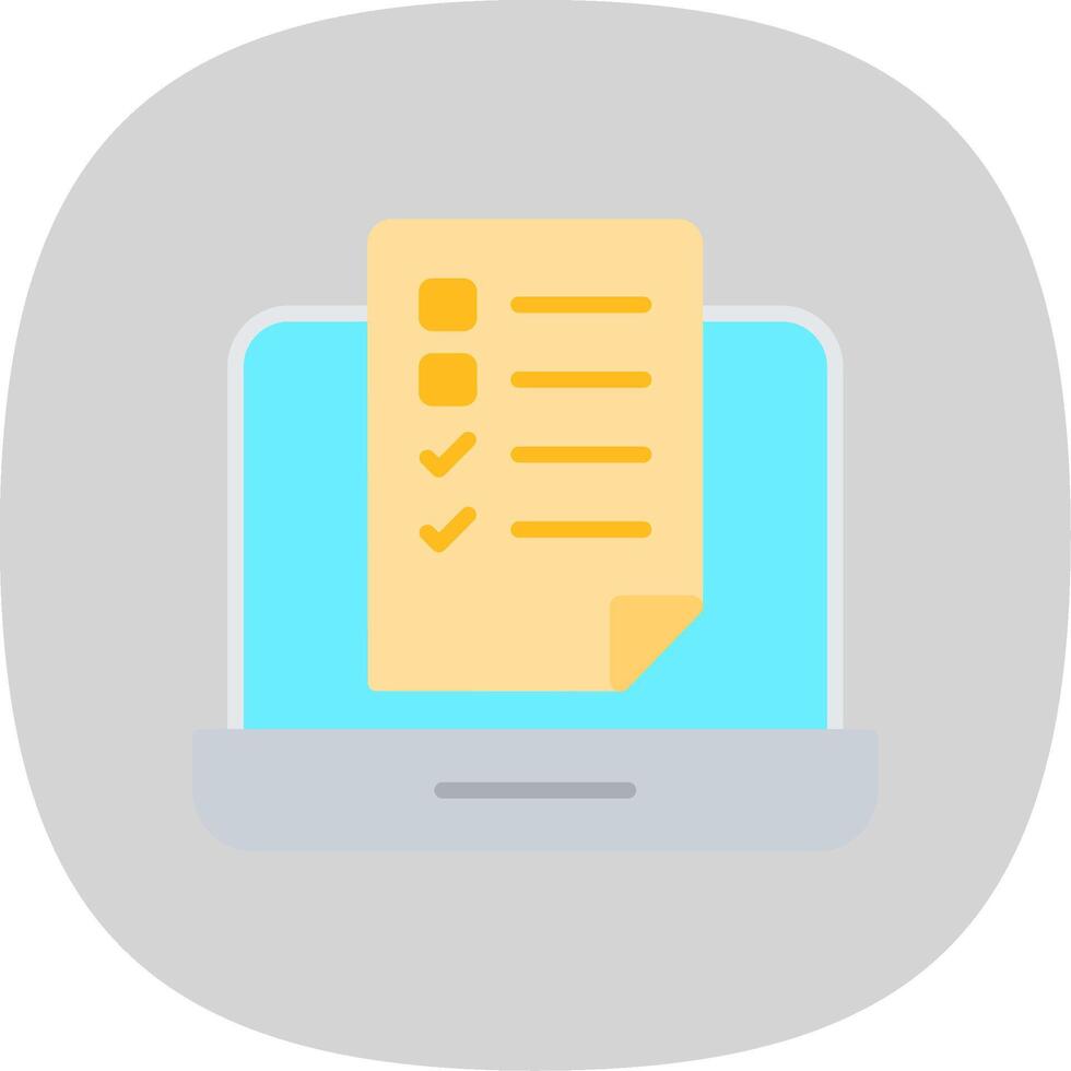 OnLine Circle Multi Circle Testing Flat Curve Icon Design vector