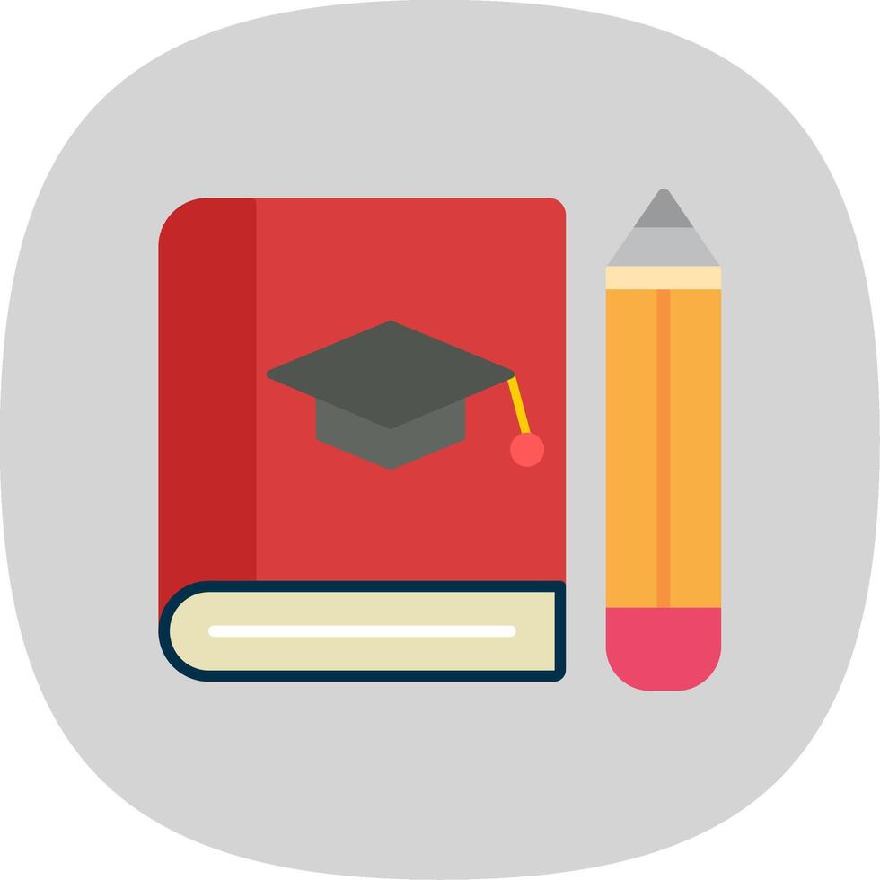 Treatise Flat Curve Icon Design vector