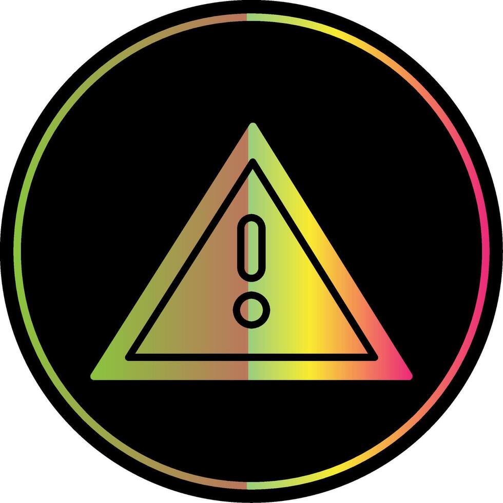 Sign Glyph Due Color Icon Design vector