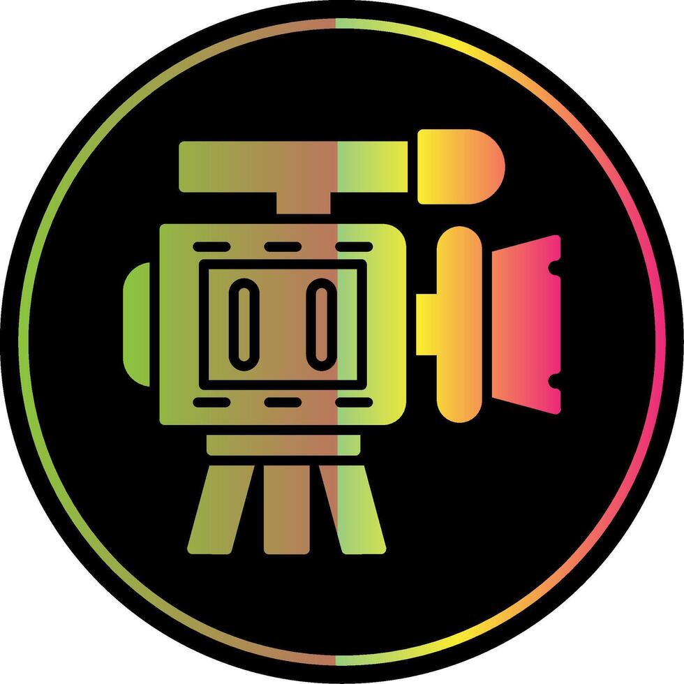 camera Glyph Due Color Icon Design vector