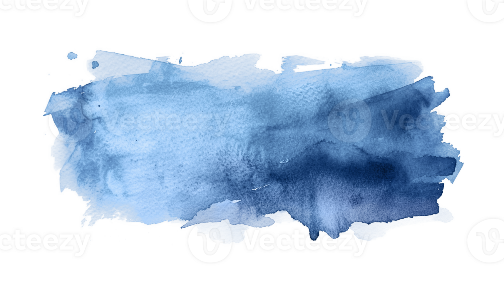 abstract blauw waterverf verf borstel beroerte stromen structuur transparant achtergrond geïsoleerd grafisch bron. levendig azuur, cyaan, hemelsblauw kleur kunst vorm png