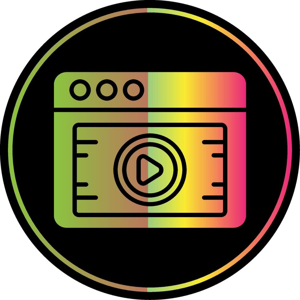 Glyph Due Color Icon Design vector