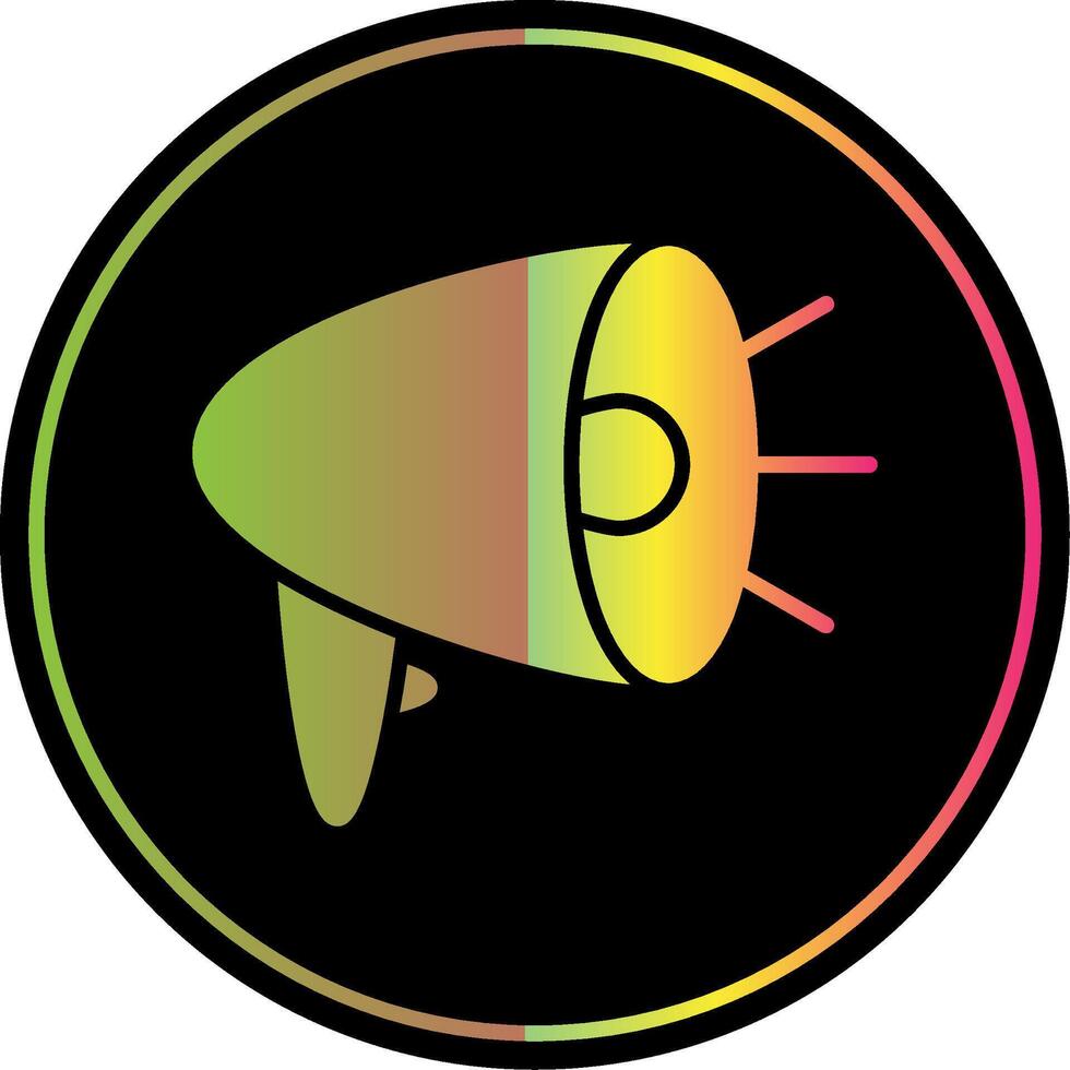 Announcement Glyph Due Color Icon Design vector