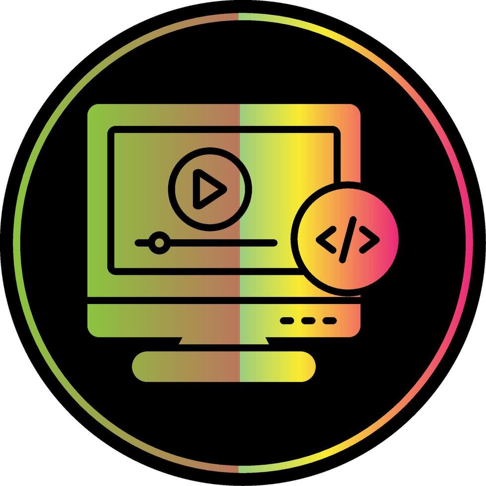 Metadata Glyph Due Color Icon Design vector