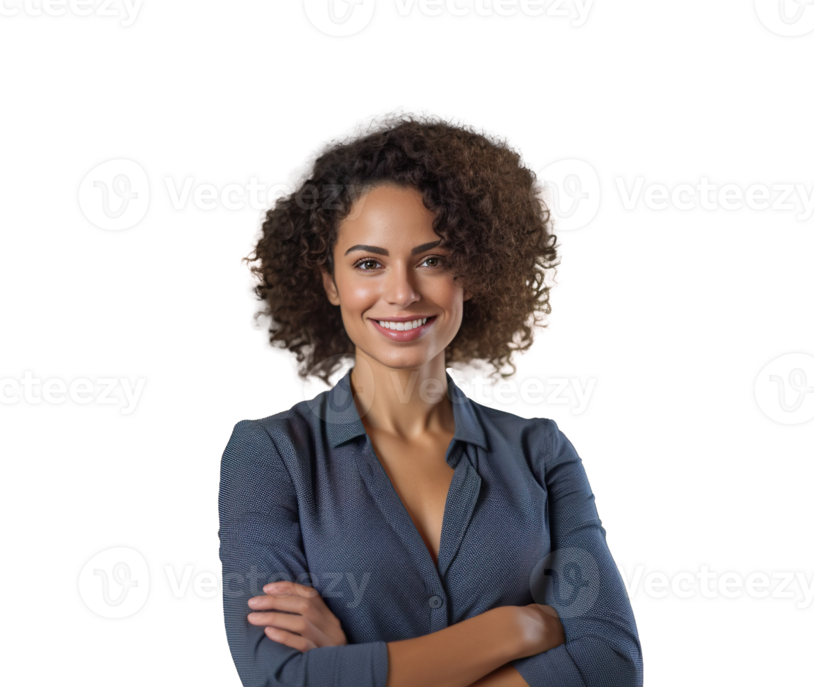 Young confident black african american business woman smiling transparent background isolated graphic resource. Success, career, leadership, professional, diversity in a workplace concept png