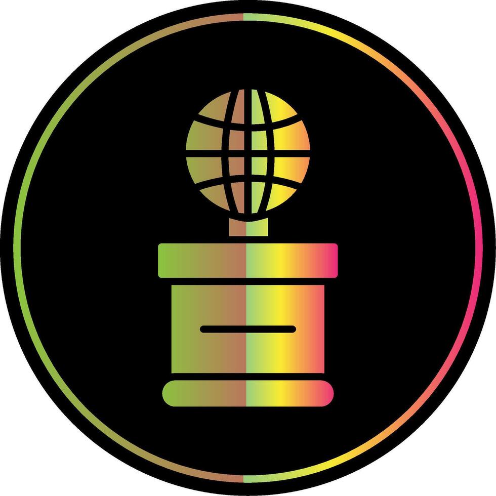 World Glyph Due Color Icon Design vector