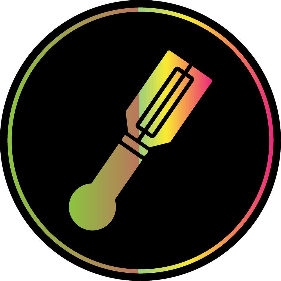 Slicer Glyph Due Color Icon Design vector
