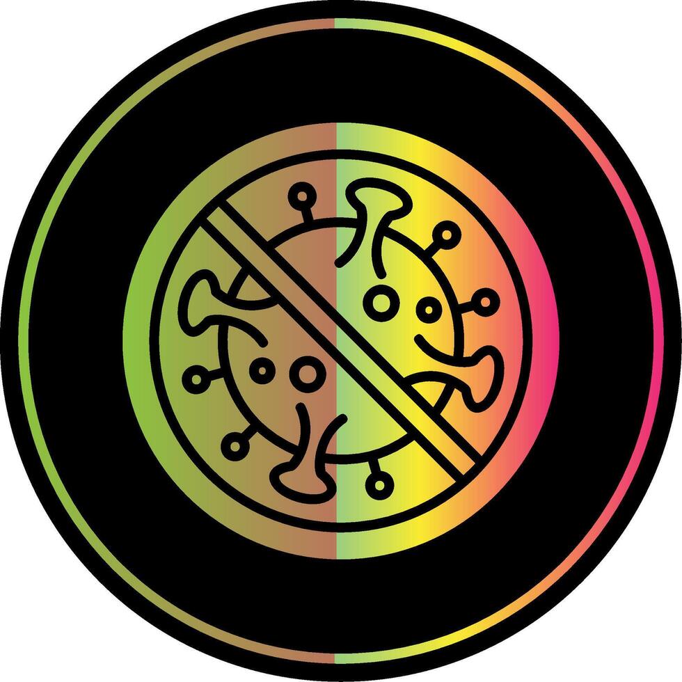 Prohibited Sign Glyph Due Color Icon Design vector