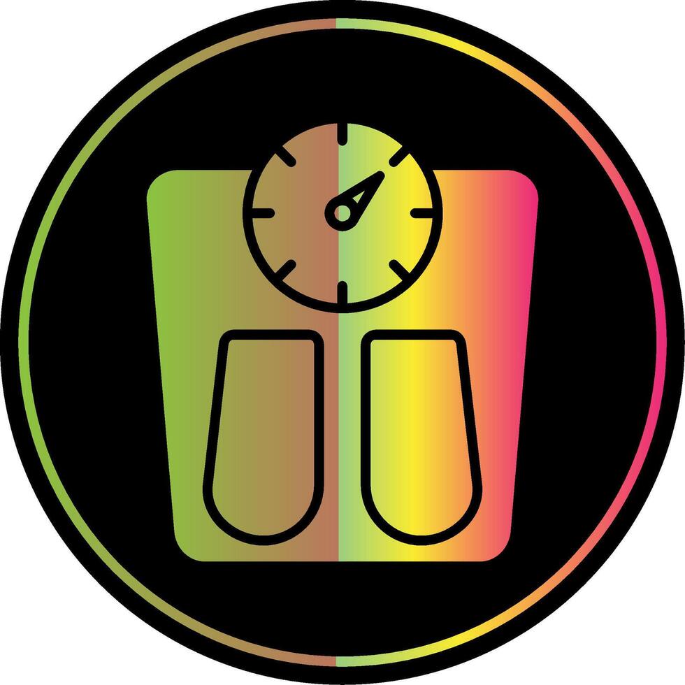 Scales Glyph Due Color Icon Design vector