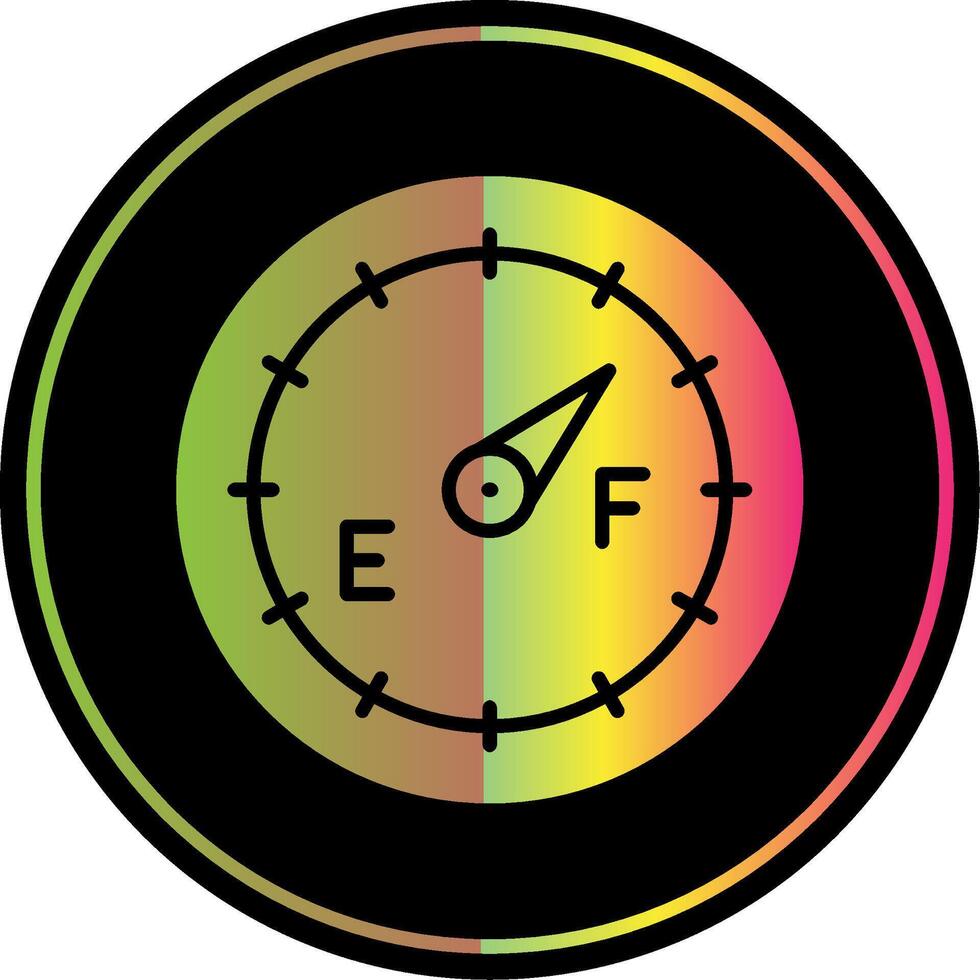 Dial Glyph Due Color Icon Design vector