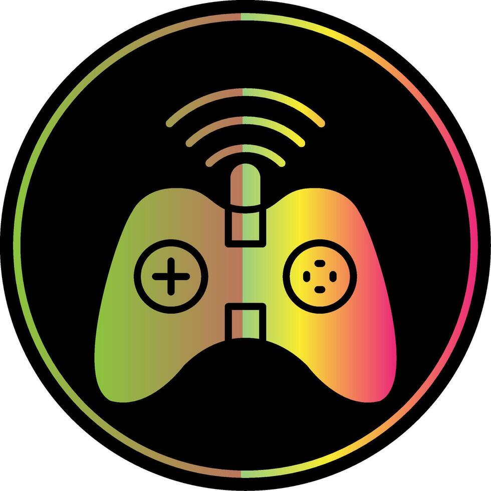 Gaming Glyph Due Color Icon Design vector