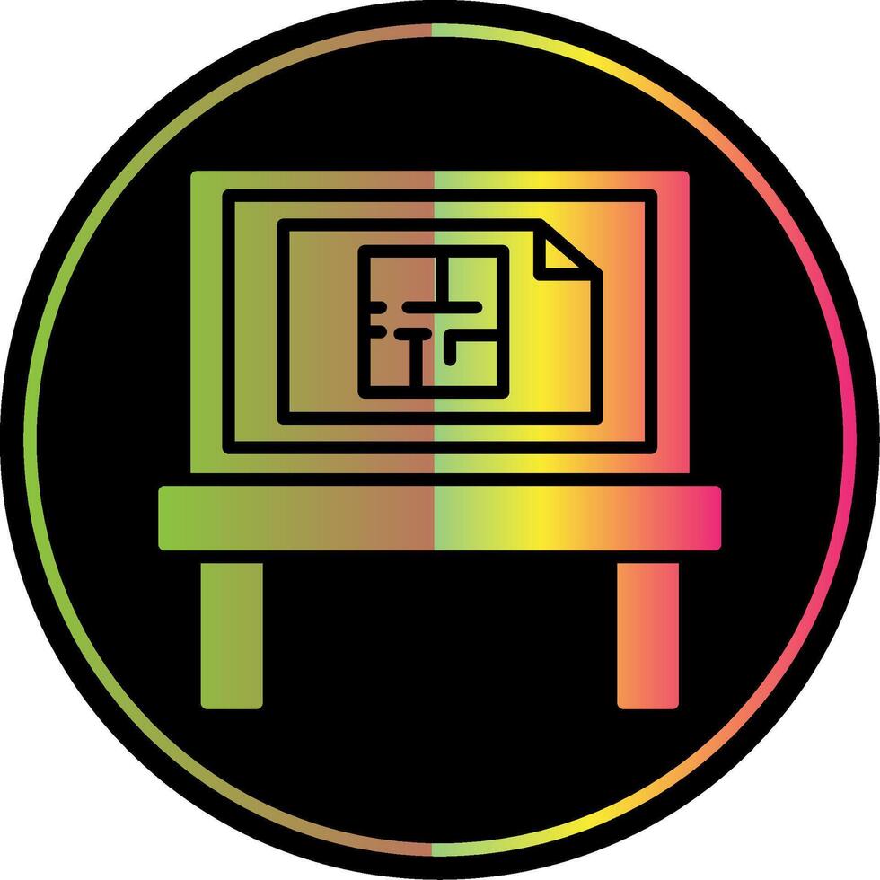 Architecture Glyph Due Color Icon Design vector