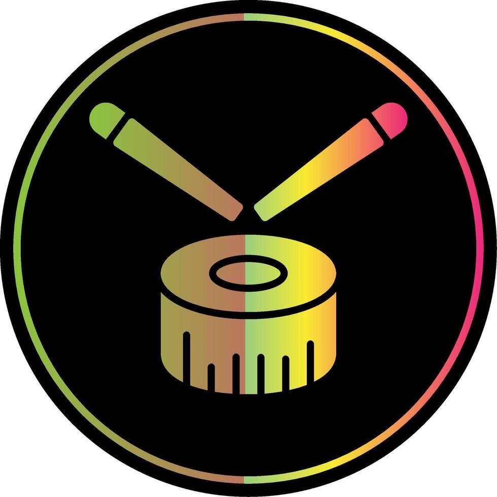 Sushi Glyph Due Color Icon Design vector