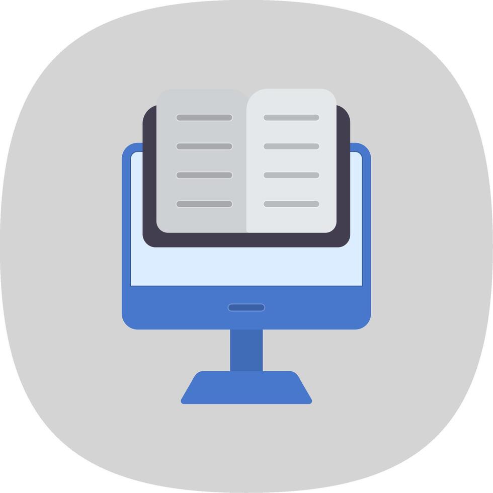 OnLine Circle Multi Circle Learning Flat Curve Icon Design vector